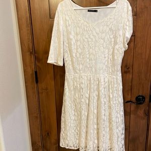 Cream lace dress
